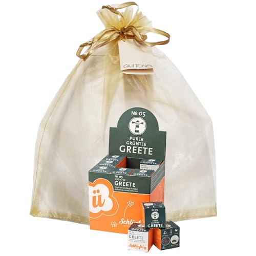 GUSTONE. Tee-Geschenkset Schlürf Bio Grüntee „Greete“ 27 Pyramiden-Teebeutel GUSTONE. Tee-Geschenkset Schlürf Bio Grüntee „Greete“ 27 Pyramiden-Teebeutel von GUSTONE.