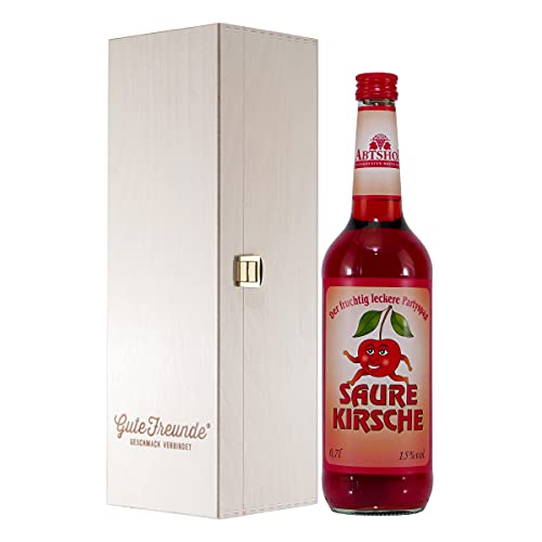 Abtshof Saure Kirsche-Likör mit Geschenk-Holzkiste Abtshof Saure Kirsche-Likör mit Geschenk-Holzkiste von GUTE FREUNDE Geschmack verbindet