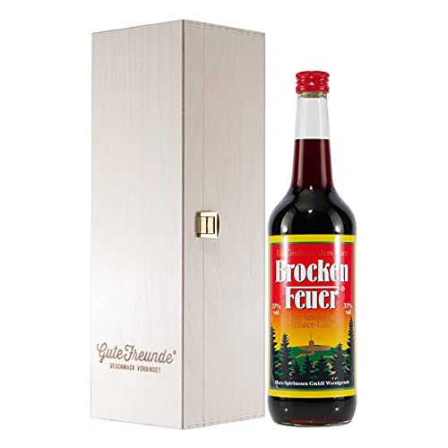 "Brocken Feuer" Kräuter-Likör mit Geschenk-Holzkiste "Brocken Feuer" Kräuter-Likör mit Geschenk-Holzkiste von GUTE FREUNDE Geschmack verbindet