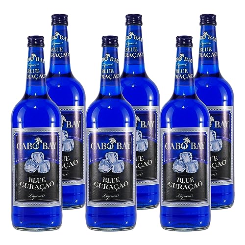 Cabo Bay Blue Curacao (6 x 1,0L) von GUTE FREUNDE Geschmack verbindet