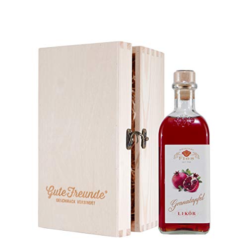 Fies Granatapfel Likör mit Geschenk-Holzkiste Fies Granatapfel Likör mit Geschenk-Holzkiste von GUTE FREUNDE Geschmack verbindet