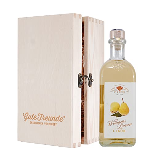 Fies Williams Birnen Likör mit Geschenk-Holzkiste Fies Williams Birnen Likör mit Geschenk-Holzkiste von GUTE FREUNDE Geschmack verbindet