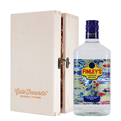 Finley's London Dry Gin mit Geschenk-Holzkiste Finley's London Dry Gin mit Geschenk-Holzkiste von GUTE FREUNDE Geschmack verbindet