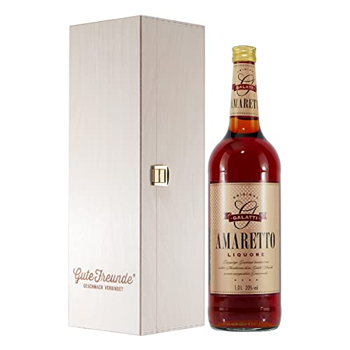 Galatti Amaretto Liquore mit Geschenk-Holzkiste Galatti Amaretto Liquore mit Geschenk-Holzkiste von GUTE FREUNDE Geschmack verbindet