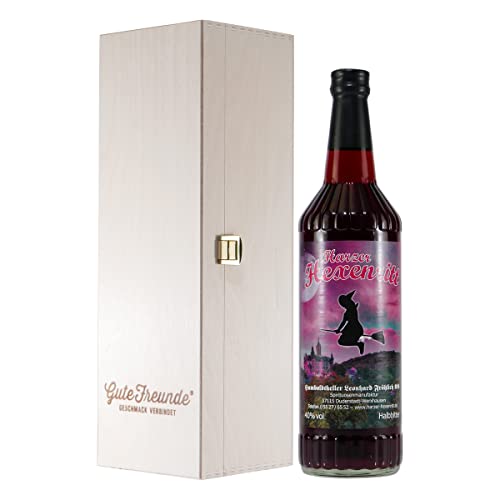 Harzer Hexenritt - Kräuter-Halb-Bitter mit Geschenk-Holzkiste Harzer Hexenritt - Kräuter-Halb-Bitter mit Geschenk-Holzkiste von GUTE FREUNDE Geschmack verbindet