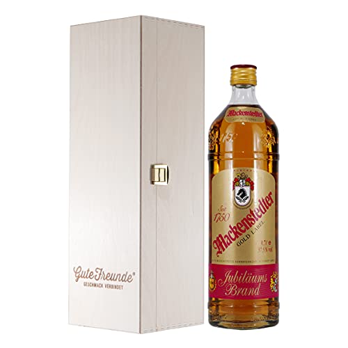 Mackenstedter Jubiläumsbrand mit Geschenk-Holzkiste Mackenstedter Jubiläumsbrand mit Geschenk-Holzkiste von GUTE FREUNDE Geschmack verbindet