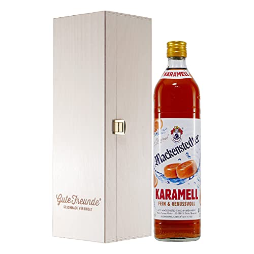 Mackenstedter Karamell Likör mit Geschenk-Holzkiste Mackenstedter Karamell Likör mit Geschenk-Holzkiste von GUTE FREUNDE Geschmack verbindet