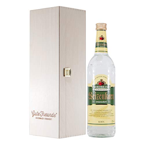 Nordbrand Weizenkorn mit Geschenk-Holzkiste Nordbrand Weizenkorn mit Geschenk-Holzkiste von GUTE FREUNDE Geschmack verbindet