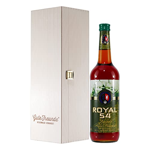 Siebenmärker Royal 54 Jamaika-Rum-Verschnitt mit Geschenk-Holzkiste von GUTE FREUNDE Geschmack verbindet