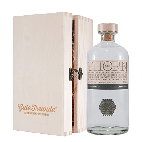 THORN Gin mit Geschenk-Holzkiste THORN Gin mit Geschenk-Holzkiste von GUTE FREUNDE Geschmack verbindet