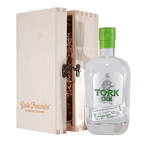 Tork Gin - The Dandy Gin mit Geschenk-Holzkiste von GUTE FREUNDE Geschmack verbindet