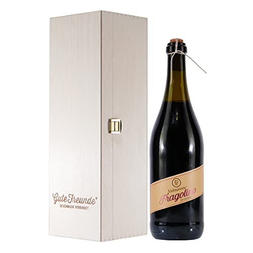 Valmarone Fragolino -lieblich- mit Geschenk-Holzkiste von GUTE FREUNDE Geschmack verbindet