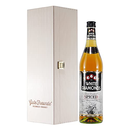 WHITE DIAMONDS spiced Spirit Drink with Rum mit Geschenk-Holzkiste WHITE DIAMONDS spiced Spirit Drink with Rum mit Geschenk-Holzkiste von GUTE FREUNDE Geschmack verbindet