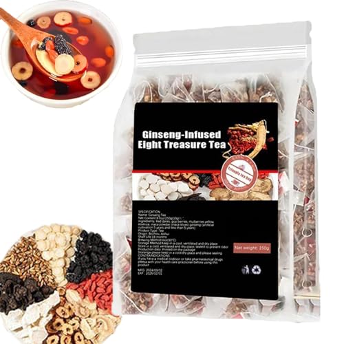 Ginseng Eight Treasures Tea, Kidney Tea formula Ginseng Five Treasure Teas for Women & Men (1BAG) von GXJIXf