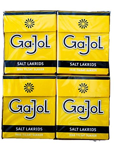 Ga-Jol gelb Salz-Lakritz zuckerfrei 8er 184g von Fiico
