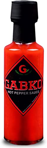 Gabko Hot Sauce rot (100 ml) - extra scharfe Soße aus den schärfsten Chilis der Welt (u.a. Carolina Reaper) - preisgekrönte Chili Sauce mit 90% Chili-Anteil von Gabko