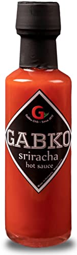 Gabko Sriracha Hot Sauce (100 ml) - scharfe Chili Soße aus gegrillter Paprika und den schärfsten Chilis der Welt (u.a. Carolina Reaper) von Gabko