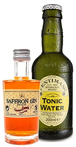 Gin Tonic Probierset - Saffron Gin 5cl (40% Vol) + Fentimans Tonic Water 200ml von Gabriel Boudier