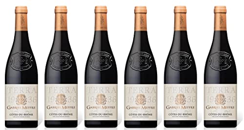6x 0,75l - Gabriel Meffre - Terra 1936 - Rouge - Côtes-du-Rhône A.O.P. - Frankreich - Rotwein trocken von Gabriel Meffre