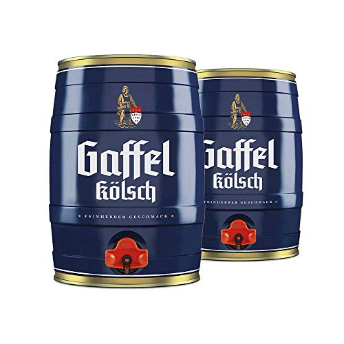 2 Partydosen Gaffel Kölsch a 5,0 Liter Orginal von Gaffel Kölsch