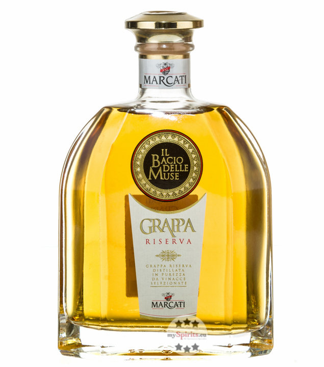 Marcati Grappa Riserva „Il Bacio delle Muse“ (40 % vol., 0,7 Liter) von Gagliano Marcati