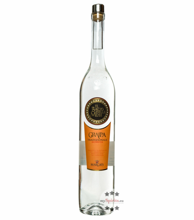 Marcati Grappa Tradizionale Morbida „Il Bacio delle Muse“ (40 % vol., 1,5 Liter) von Gagliano Marcati