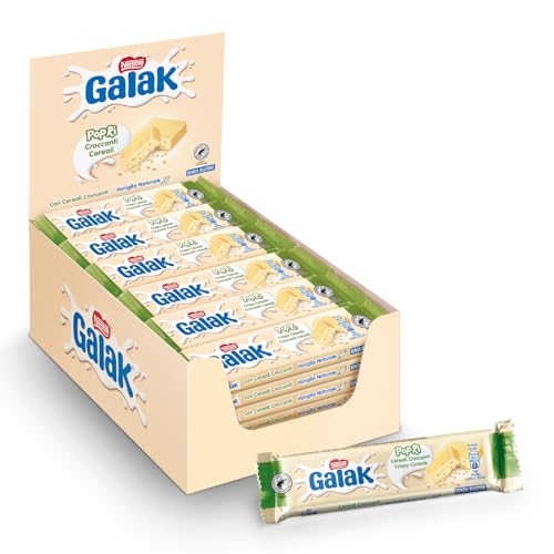 GALAK PoPri Weiße Schokoladentafel mit Müsli, 36 Riegel à 40 g (1,45 kg) von Galak