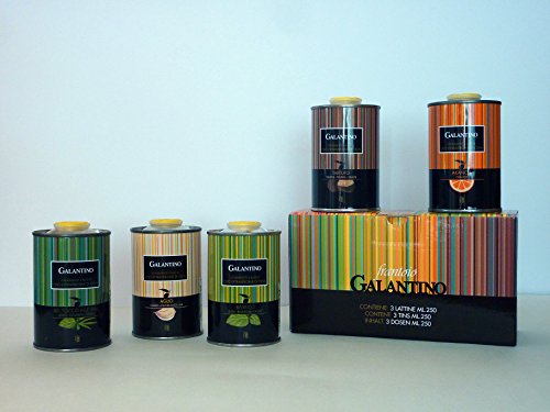 FRANTOIO GALANTINO-Dosen-Zitrusöle und pflanzliche Öle-Olivenöl BASILIKUM lt. 0,25 - Italienisch Artisan Produkt von Galantino