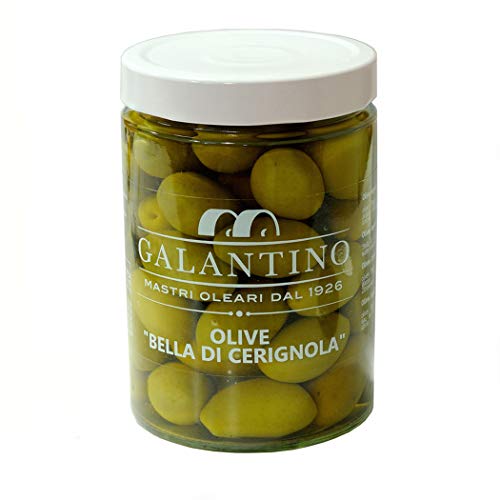 Galantino Oliven Bella di Cerignola, 550g (Abtropfgewicht 330g) von Galantino