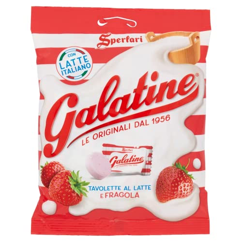 Galatine - Milch- und Erdbeerbonbons, Milchtabletten - 115g von Galatine