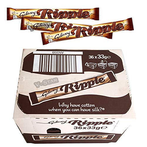 Galaxy Ripple Milk Chocolate Bar (33g) - Box of 36 von Galaxy