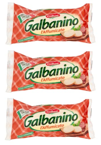 3x Galbani Galbanino Formaggio L' Affumicato Geräucherter Käse 100% Italienische Milch 230g Packung von Galbani