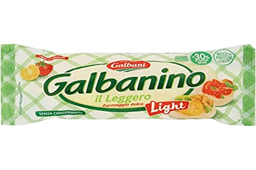 Galbani Galbanino Formaggio Dolce Il leggero Süßer Käse der mit 30% weniger gesättigten Fettsäuren als Galbanino l'Originale 230g Packung von Galbani