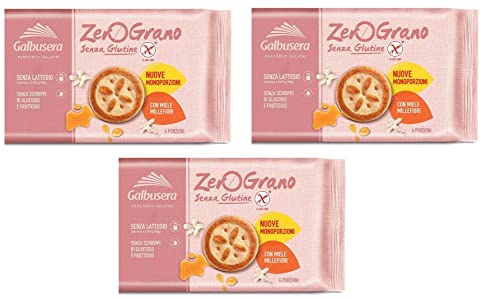 3x Galbusera Zero Grano con Miele Millefiori Kekse mit Blütenhonig Glutenfrei 260g 3x Galbusera Zero Grano con Miele Millefiori Kekse mit Blütenhonig Glutenfrei 260g von Galbusera Zero Grano