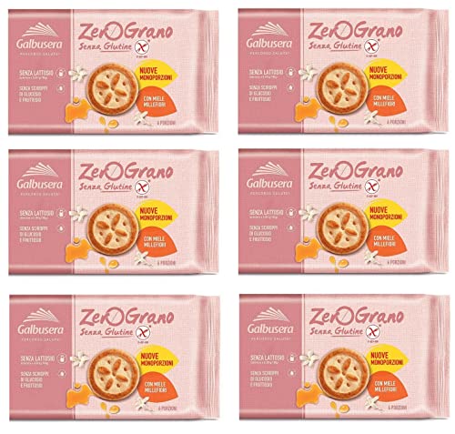 6x Galbusera Zero Grano con Miele Millefiori Kekse mit Blütenhonig Glutenfrei 260g 6x Galbusera Zero Grano con Miele Millefiori Kekse mit Blütenhonig Glutenfrei 260g von Galbusera