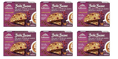 6x Galbusera belle buone Scheiben Mit Preiselbeeren, Mandeln, Kürbiskernen 200g von Galbusera