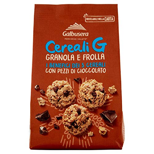 Galbusera Cereali G Granola e Frolla Shortbread Kekse mit Müsli und Schokoladenstücke cookies biscuits 300g von Galbusera