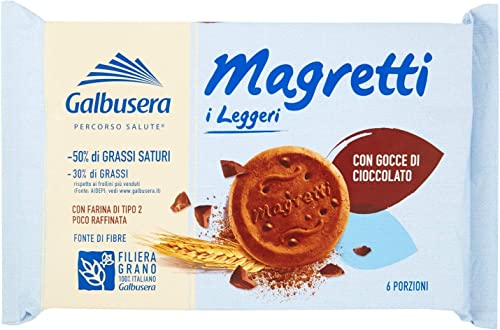 Galbusera Magretti Con Gocce di cioccolato Butterkeks mit Schokolade 160 gr von Galbusera