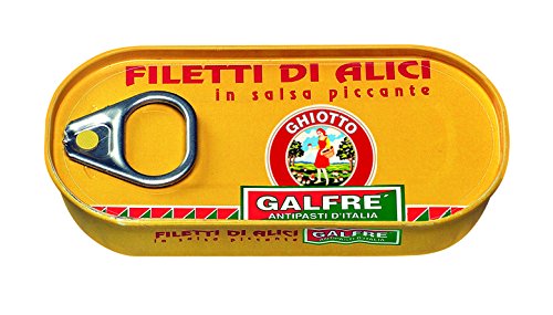Galfrè Antipasti d'Italia - Anchovis - Box von 1/10 gr. 50 - Italienisch Artisan Produkt von Galfrè