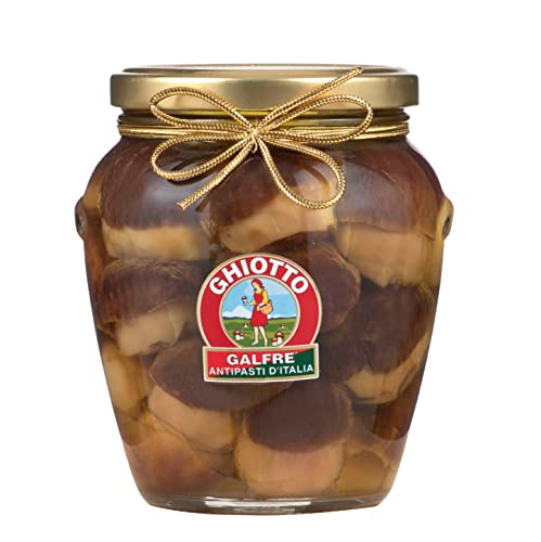 Ghiotto, Galfré Antipasti d'Italia, Ganze Steinpilze in Öl, ideal für Aperitifs, Vorspeisen oder Beilagen, 530 g-Format Ghiotto, Galfré Antipasti d'Italia, Ganze Steinpilze in Öl, ideal für Aperitifs, Vorspeisen oder Beilagen, 530 g-Format von GHIOTTO GALFRE' ANTIPASTI D'ITALIA