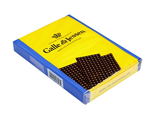 Galle & Jessen Paalaegschokolade Zartbitter, 6er Pack (6 x 216 g) von Galle & Jessen
