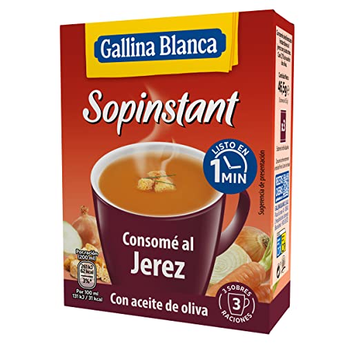 Gallina Blanca Sopinstant consome A Sherry Mit picatostes - 3 x 15,5 g von Gallina Blanca