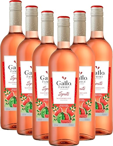 Spritz Wassermelone von Gallo Family - Roséwein 6 x 0,75l VINELLO - 6er - Weinpaket inkl. kostenlosem VINELLO.weinausgießer von Gallo Family Vineyards