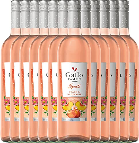 VINELLO 12er Weinpaket - Spritz Pfirsich Nektarine - Gallo Family mit einem VINELLO.weinausgießer | | 12 x 0,75 Liter VINELLO 12er Weinpaket - Spritz Pfirsich Nektarine - Gallo Family mit einem VINELLO.weinausgießer | | 12 x 0,75 Liter von Gallo Family Vineyards