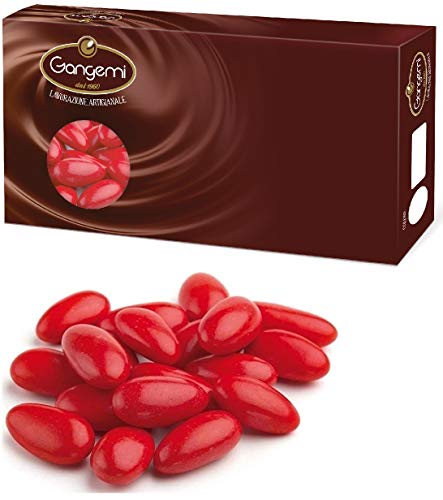 Gangemi Confetti - Feine Hochzeit Schokoladendragées (ca 250 Stück) Rot- 1000 g von Gangemi