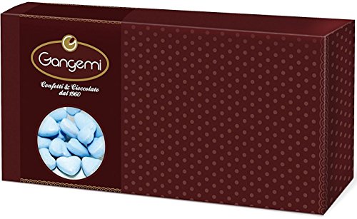 Gangemi Cuoricini - 1kg Feine Hochzeit Schokoherzen Schokoladendragées - Blau von Gangemi