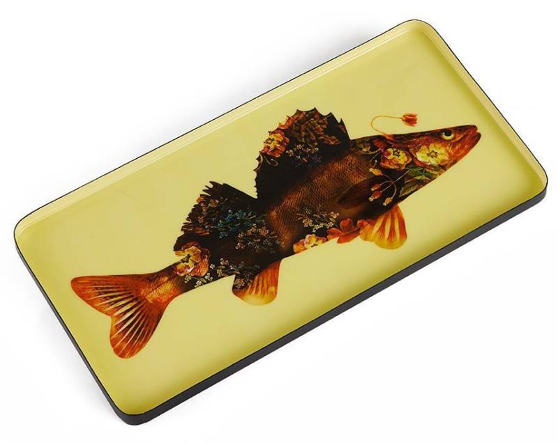 Tablett Blumenfisch rechteckig Curiosito 20*40cm von Gangzai Design