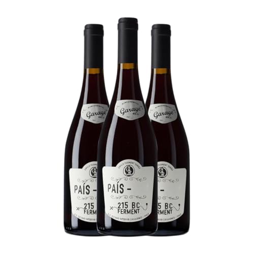 Garage Wine 215 BC Ferment Listán Schwarz Valle del Maule 75 cl Rotwein (Karton mit 3 Flaschen von 75 cl) von Garage Wine & Co