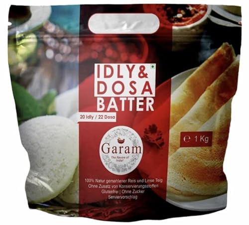 Garam - Idly & Dosa Batter, Fresh & Ready to use (Frischer Dosa Fertigteig) 1kg von Garam