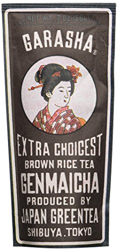 Garasha Grüner Tee, brauner Reis, 12er Pack (12 x 56 g) von GARASHA
